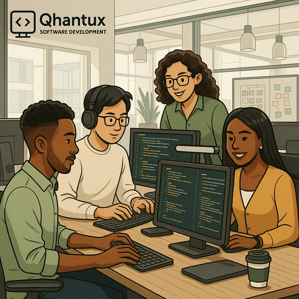 Equipo de Profesionales de Qhantux trabajando por tus sueños.