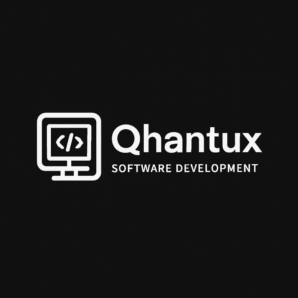 Logo de Qhantux al empresa que disieña soluciones a medida.